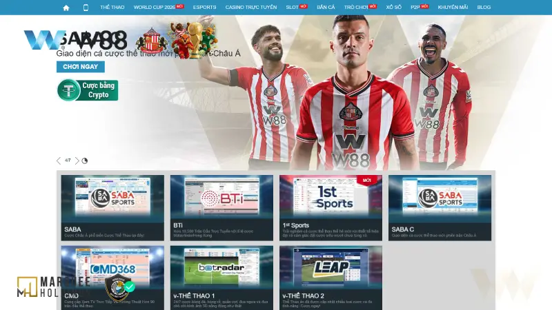 W88 - Nhà Cái W88 Cá Cược Thể Thao & Casino Top 1 Châu Á Giao diện sảnh cược thể thao tại nhà cái W88