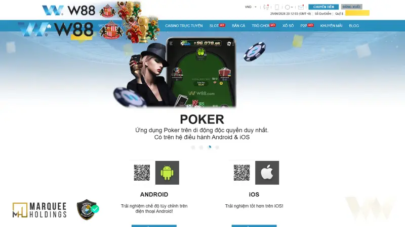 Tải App W88 Chi Tiết | Cách Cài Đặt An Toàn Cho Điện Thoại Ứng dụng poker độc quyền trên điện thoại chỉ có trên app W88
