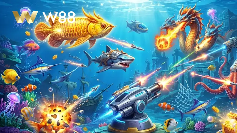 Bắn Cá CQ9 - Game Bắn Cá Đổi Thưởng Hot Nhất 2026 Tại W88 Lý Do Bắn Cá CQ9 Bùng Nổ Và Được Yêu Thích Nhất Năm 2026