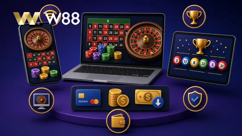 Cách Chơi Roulette W88 Cho Người Mới Từ Chọn Bàn Đến Đặt Cửa Quản Lý Vốn Roulette Cho Người Mới Tại W88